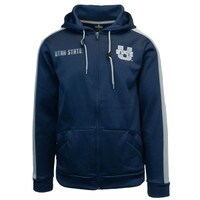 U-State Utah State Navy Full-Zip Sweatshirt